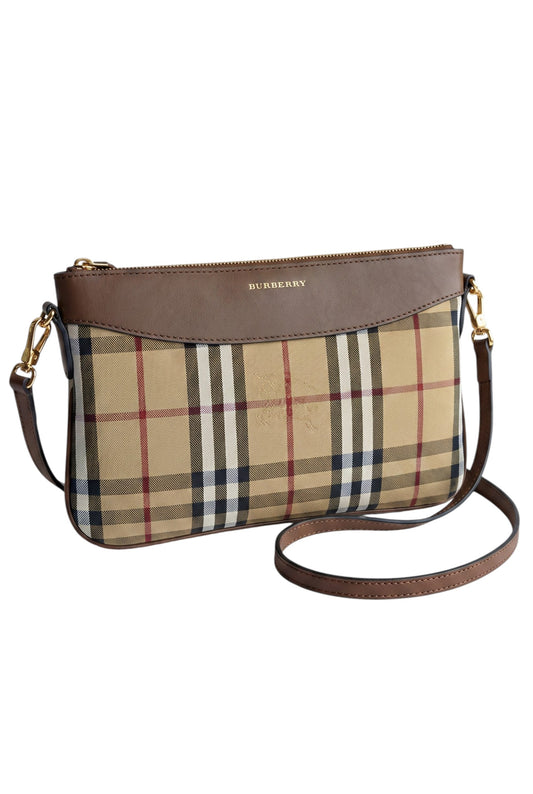 Clutch Burberry House Check Marrón