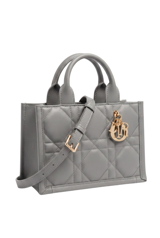 👜 Dior Book Tote Mini Gris – Elegancia Compacta