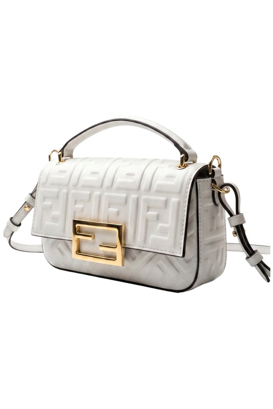 🤍 Bolsa Mini Baguette FF Branco
