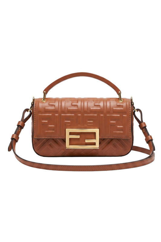 🤎 Bolsa Mini Baguette FF Marrom