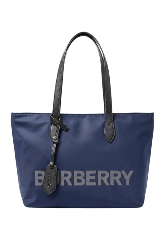 Bolso Tote Burberry en Nailon Impermeable Azul