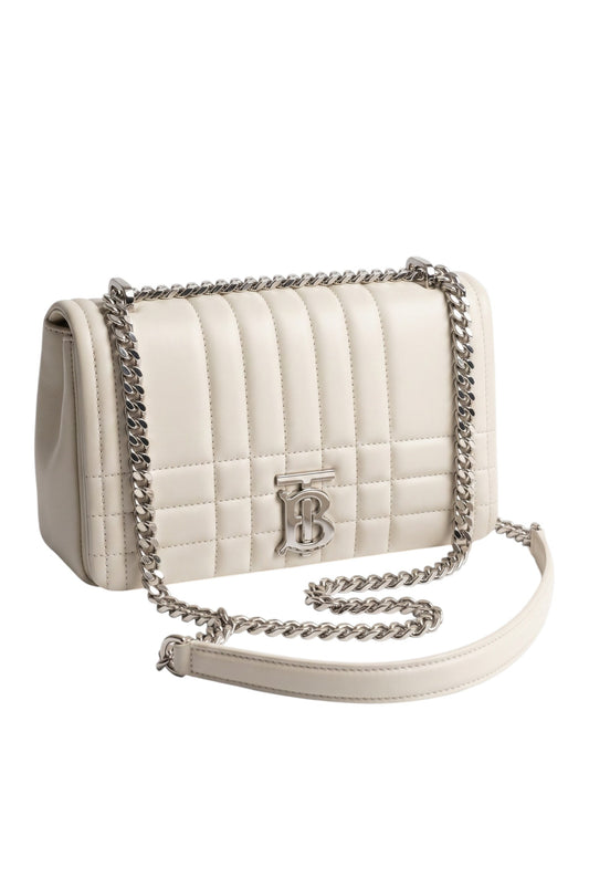 Bolso Lola Pequeño de Piel Acolchada – Gris