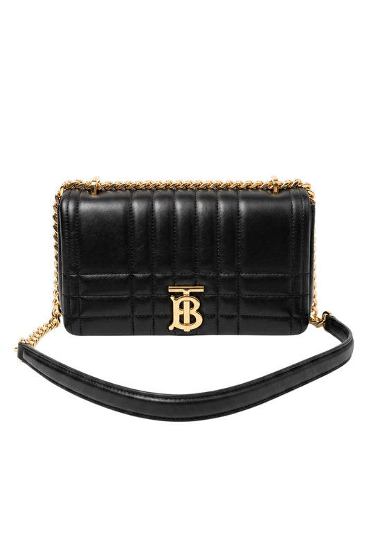 Bolso Lola Pequeño en Cuero Acolchado – Negro