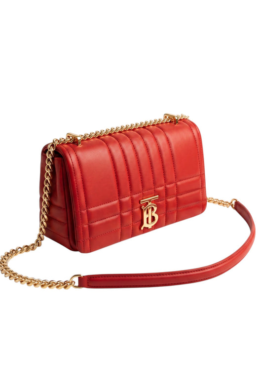 Bolso Lola Pequeño de Piel Acolchada – Rojo