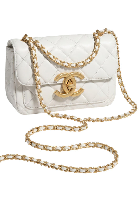 Bolso Elegance Matelassé Blanco
