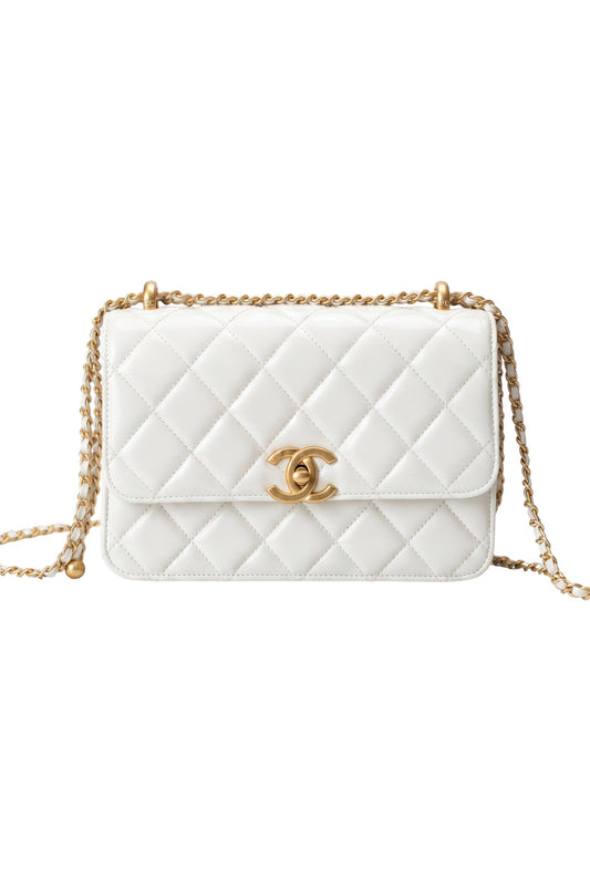 Bolso Classic Flap Mediano Blanco