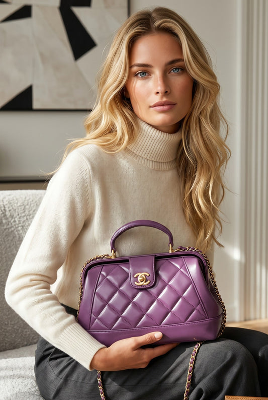 Bolsa Médica Vintage Elegance Roxo