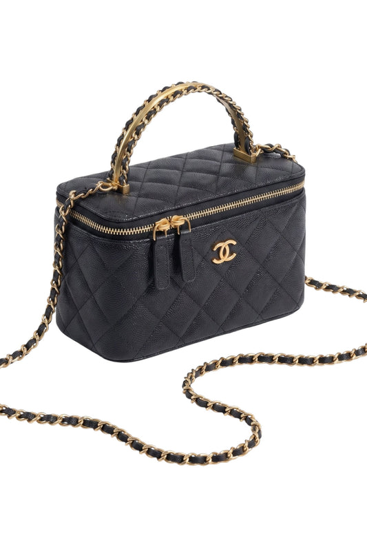 🤍 Bolso Vanity Elegance 24A_Negro