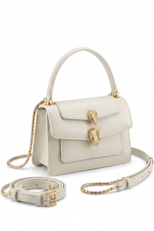 Bolso Bvlgari blanco x Alexander Wang Serpenti