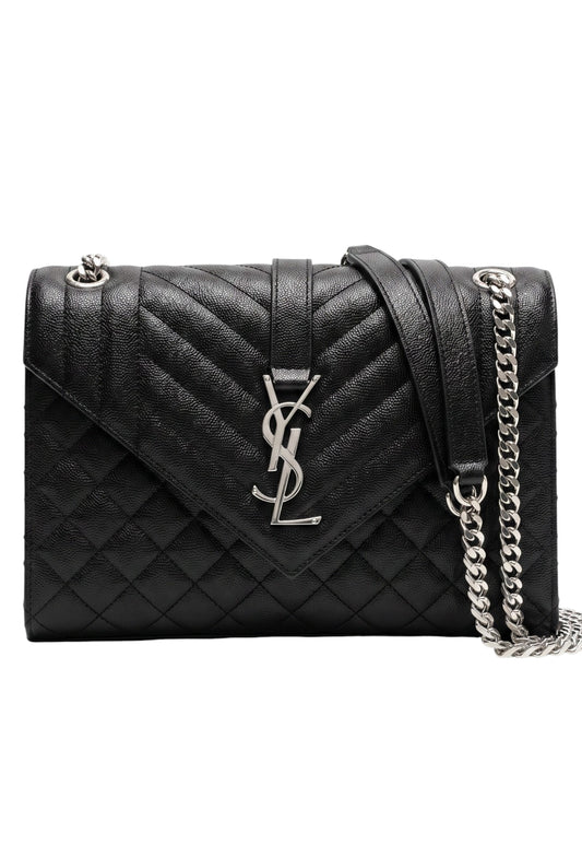 Cartera de Sobre Acolchada Negra