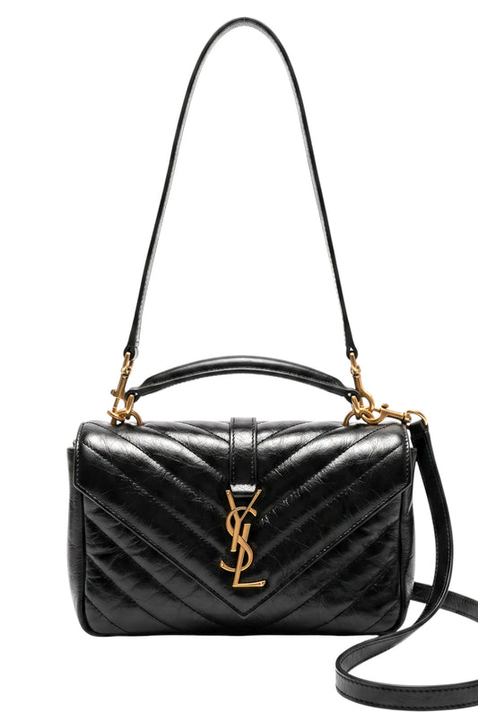 🖤 Bolso College Mini Charol Vintage