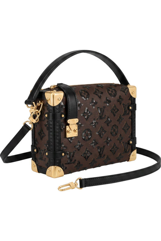 👜 BOLSO LATERAL MM MONOGRAM LENTEJUELAS NEGRO