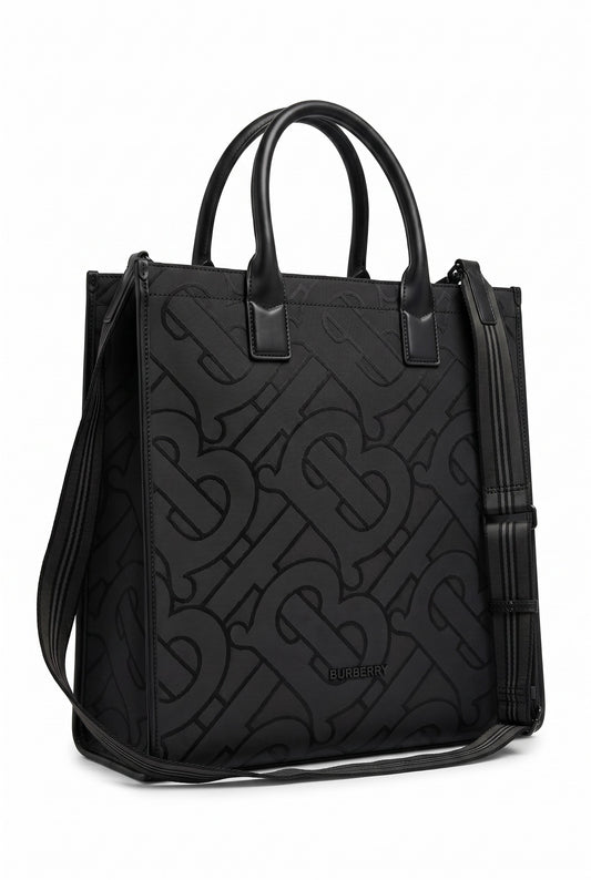 Bolso Tote negro Burberry con Monograma