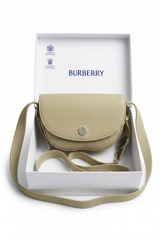 Bolso Beige Burberry Chess en Cuero