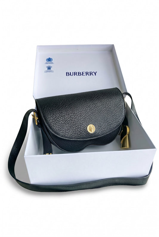 Bolso negro Burberry Chess de cuero