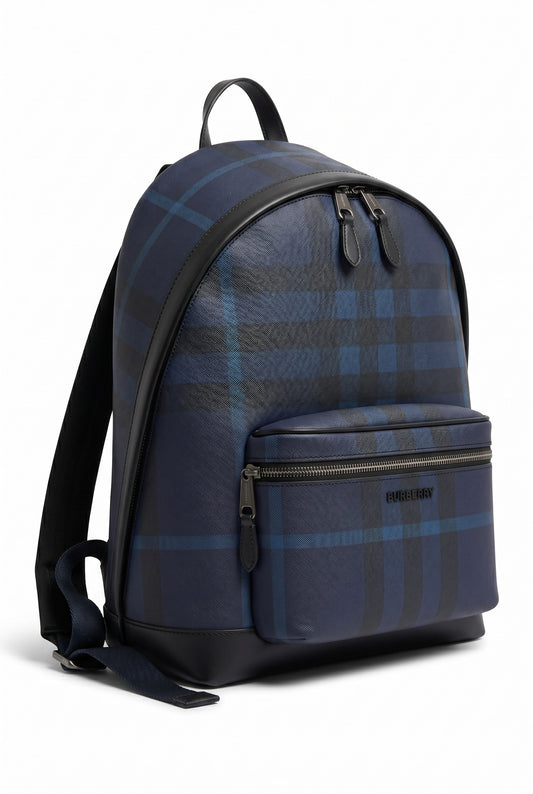 Mochila Burberry Check Birch Azul