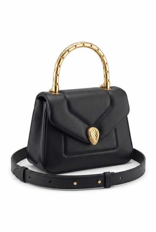 Bolso de Mano Pequeño Bvlgari Negro