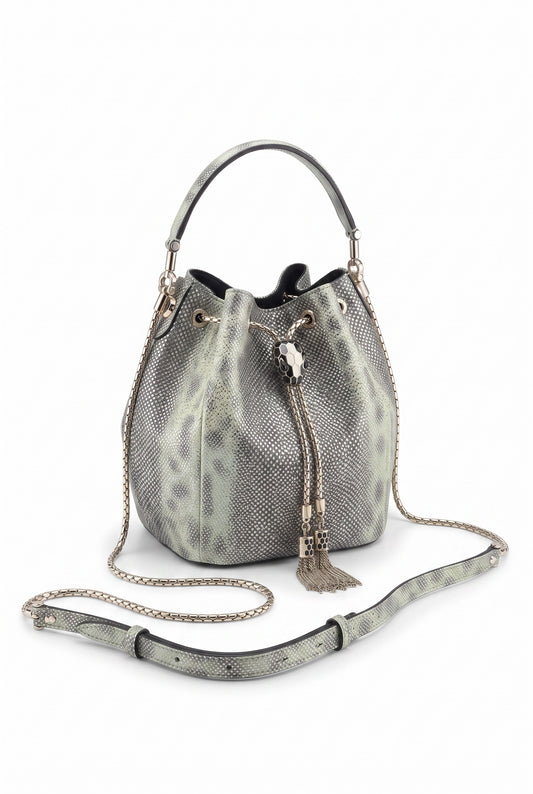 Bolso Bucket Bvlgari Serpenti Amarillo