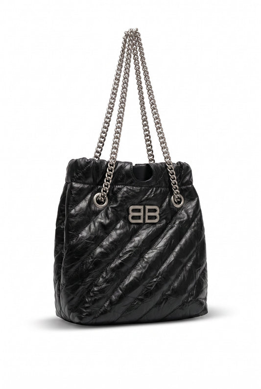 🖤 BALENCIAGA Crush Trash Bag Pequeña