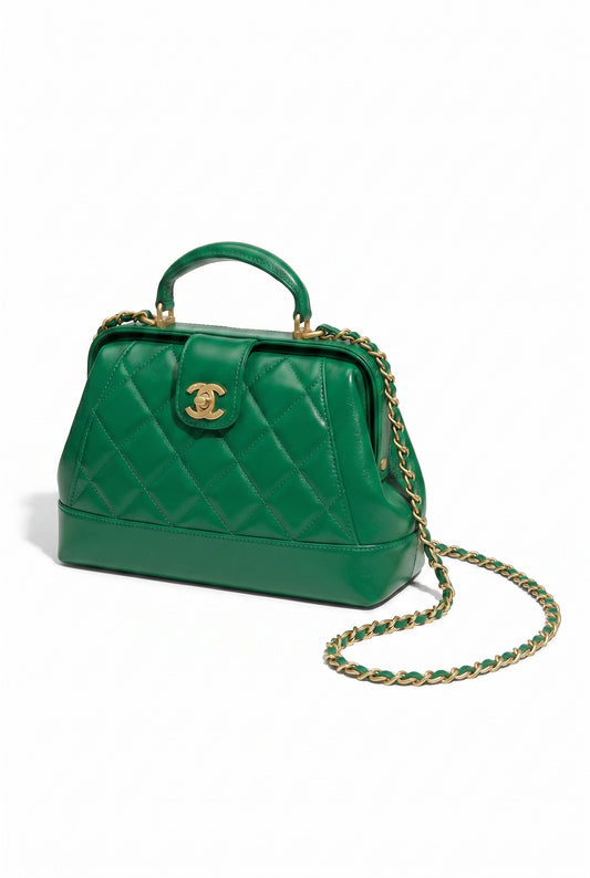 Bolsa Médica Vintage Elegance Verde