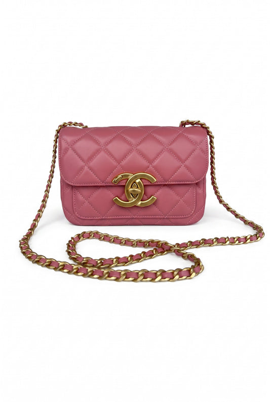 Bolso Elegance Matelassé Rosa